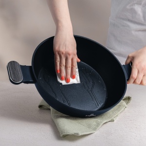 Cratiță cu capac 28 cm Berlinger Haus BH 8375, antiaderentă, Deep Sea - Img 4