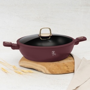 Cratita cu capac 30 cm 4,5L Leonardo Collection Berlinger Haus BH 8039, visiniu mat, mancarea nu se lipeste, compatibila cu inductie - Img 10