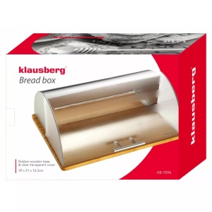 Cutie pentru paine argintie Klausberg KB7096