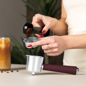 Espressor digital 3 in 1 Leonardo Berlinger Haus BH 9848, visiniu mat - Img 8