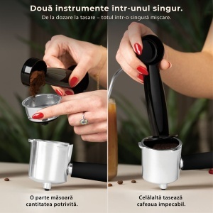 Espressor digital 3 in 1 Leonardo Berlinger Haus BH 9848, visiniu mat - Img 9