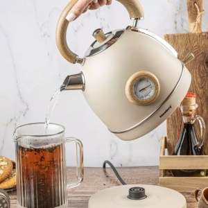 Fierbator de apa model rustic 1.8 l Klausberg KB7906 crem - Img 2