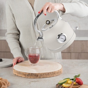 Fierbător de apă retro Berlinger Haus BH 9515, 1.7 L, Sahara - Img 3