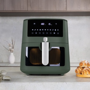 Friteuză cu aer cald 8 L, 1650 W, 11 programe – Berlinger Haus Green Matte BH 9710, verde mat, timer 60 de minute - Img 7