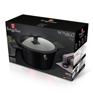 Oala cu capac, 20 cm, antiaderenta cu titan Monaco Collection Berlinger Haus BH 7086