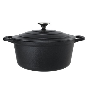 Oală fontă emailată 26 cm 4,5 L Negru mat Castard Cosy & Trendy 2601655