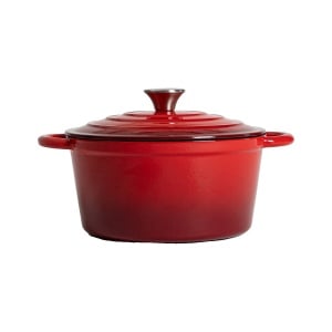 Oala fonta emailata Andreas XM, Homla, 24 cm, 4 l, rosu ombre 871905