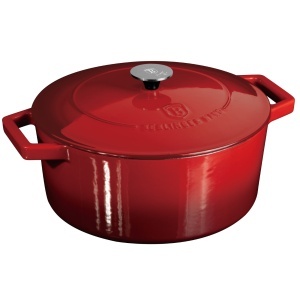 Oala fonta emailata rosie 6,7 L Berlinger Haus BH/8643-NO, compatibila cu plita cu inductie - Img 1