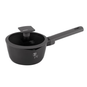 Oala sos cu capac 16 cm 1,2L Anthracite Berlinger Haus BH 8118, strat antiaderent, gri