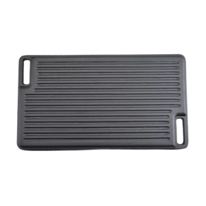 Placa grill BBQ față dublă 45x25cm, fonta Perfect Home 14915