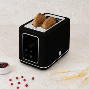 Prăjitor de pâine digital cu afișaj LED, 7 niveluri – Berlinger Haus Matte Black BH 9660, negru mat, funcții Defrost și Reheat - Img 11