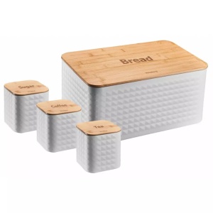 Set cutii pentru paine si alimente alb Klausberg KB7483
