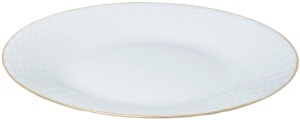 Set farfurii 18 piese, alb cu detalii aurii Kinghoff KH1876 - Img 5