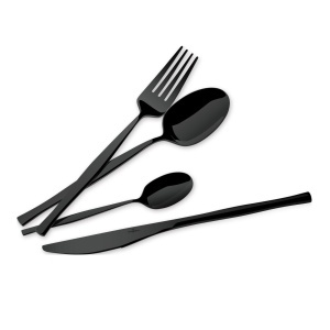 Set tacamuri 24 piese, 6 persoane, negru oglinda Berlinger Haus BH 3066