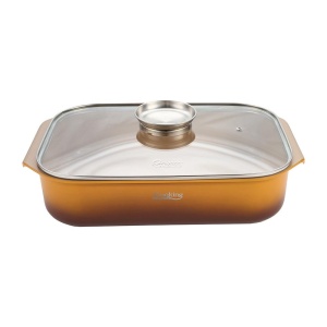 Tava Inalta Cuptor Din Aluminiu Turnat + Capac 39 X 26 X 8.5 Cm, 6 L, Nicolai Tand, Origini, Cooking By Heinner HR-BJK-TV85