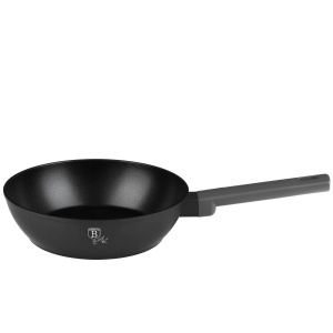 Tigaie adanca cu capac 24 cm, 2,3L Anthracite Berlinger Haus BH 8122, strat antiaderent, gri