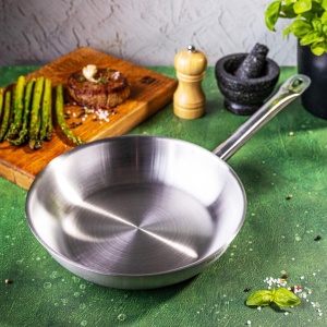 Tigaie din inox 24 cm – Kinghoff KH-2019, compatibilă cu toate plitele, inclusiv inducție - Img 6