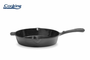 Tigaie Fonta Emailata 26 X 5 Cm, Marble Grey, Cooking By Heinner HR-ZVC-T26