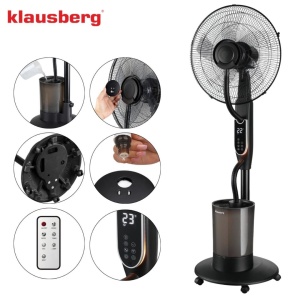 Ventilator cu picior Klausberg KB-9043, funcție de umidificare, 40 cm, negru - Img 8