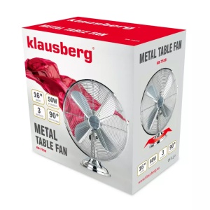 Ventilator de birou, 40 cm, Klausberg KB7538, otel, argintiu - Img 7