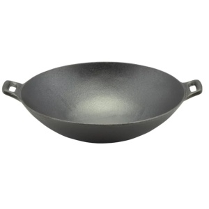 Wok din fonta pura 36.6 cm Perfect Home 14455, compatibil cu toate tipurile de plite - Img 3