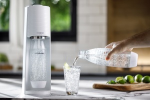 Aparat preparare bauturi carbogazoase, sifon , cu butelie CO2 inclusa, Terra White Sodastream 1012811400, alb - Img 4
