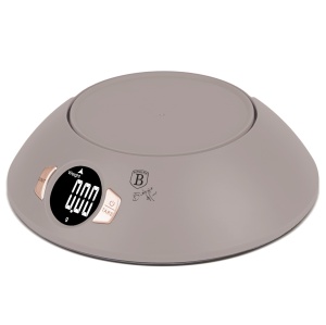 Cantar de bucatarie cu bol 5 kg Taupe Berlinger Haus BH 9616