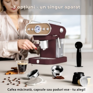 Espressor 3 in 1 Leonardo Nordic Berlinger Haus BH/9855 - Img 4