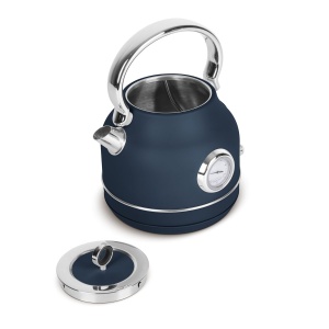 Fierbător de apă cu termometru, 1,7 L, 2200 W, inox – Berlinger Haus Deep Sea BH 9764, design rustic, albastru mat - Img 4