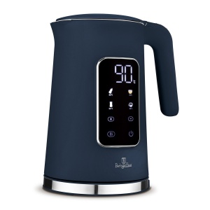 Fierbător de apă digital cu temperatură reglabilă, 1,7 L, 2200 W – Berlinger Haus Deep Sea BH 9767, albastru mat, menținere la cald