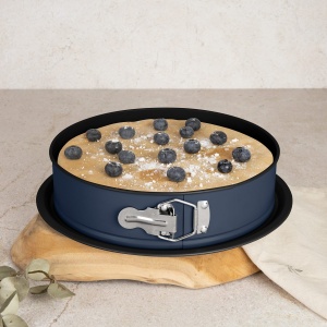 Formă de tort rotundă cu pereți detașabili 26 cm – Berlinger Haus Deep Sea BH 8702, albastru mat, antiaderentă - Img 4