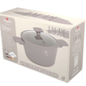 Oala cu capac 20 cm Taupe Berlinger Haus BH 8100, gri, strat titan