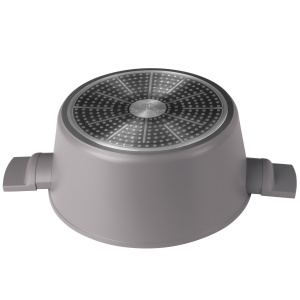 Oala cu capac 24 cm Taupe Berlinger Haus BH 8101, gri, strat titan
