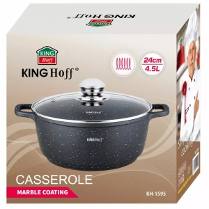Oala cu capac 24 CM 4,5L Kinghoff KH1595