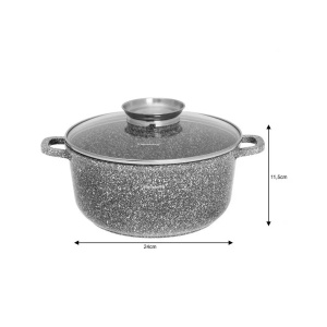 Oala cu capac 24 CM 4,5L Klausberg KB7522