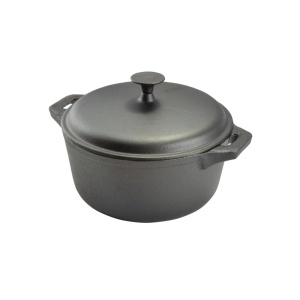 Oală fontă + capac, 24 cm 4,2L, Perfect Home 15523