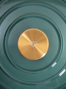 Oala fonta emailata Andreas, Homla, 24 cm, 4 l, verde ombre 777585 - Img 5