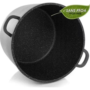 Oală marmorată înaltă cu capac, 28 cm, 10.5L – Royalty Line RL-AD-28ML, ideală pentru sarmale - Img 3