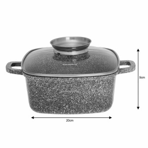 Oala cu capac 20x20 CM 2,8L Klausberg KB7528