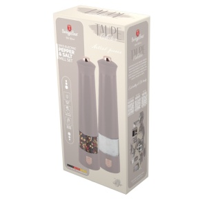 Rasnita sare si piper 2 piese Taupe Berlinger Haus BH 9544