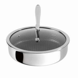 Tigaie inox cu capac Eternal Collection Berlinger Haus BH 8511, 24 cm, antiaderenta, inox, strat Eterna rezistent