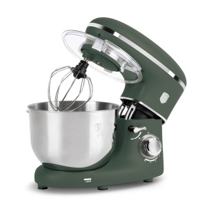 Robot de bucătărie Green Matt Berlinger Haus BH 9708 – 1300 W, bol inox 6 L, 6 viteze, verde mat