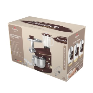Robot de bucatarie multifunctional, 1500 W, Leonardo Berlinger Haus BH 9531, visiniu