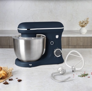 Robot de bucătărie planetar 1500 W, bol inox 5 L – Berlinger Haus Deep Sea BH 9763, albastru mat, 6 viteze, 3 accesorii - Img 6