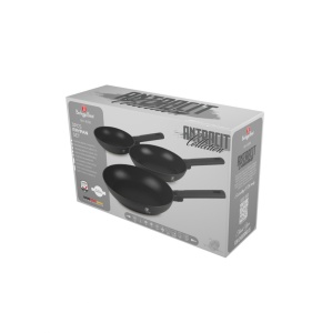Set 3 tigai Anthracite Berlinger Haus BH 8138