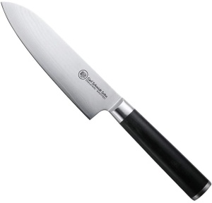 Set 4 cuțite Damasc Konstanz Carl Schmidt Sohn: bucătar 20 cm, santoku 18 cm, feliat 18 cm, utilitar 9 cm - Img 4