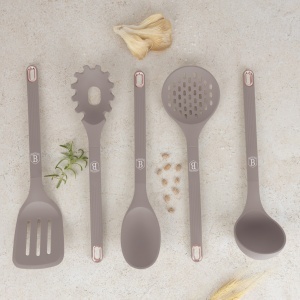 Set 5 ustensile bucatarie cu suport Taupe Berlinger Haus BH 8618 - Img 5