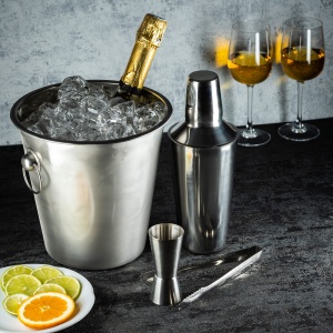 Set accesorii bar 4 piese Kinghoff KH1244, otel inoxidabil, argintiu - Img 2