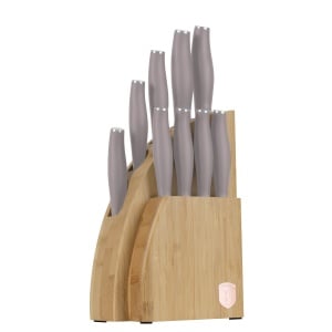 Set cutite 10 piese, stativ Taupe Berlinger Haus BH 3122