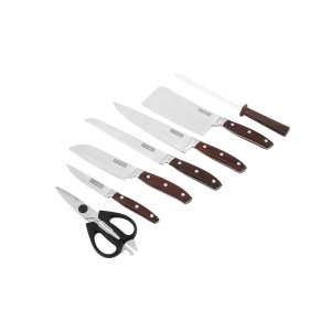 Set cutite 7 piese cu suport din lemn, stabil, elegant, de calitate Carl Schmidt Sohn Soltau 086848